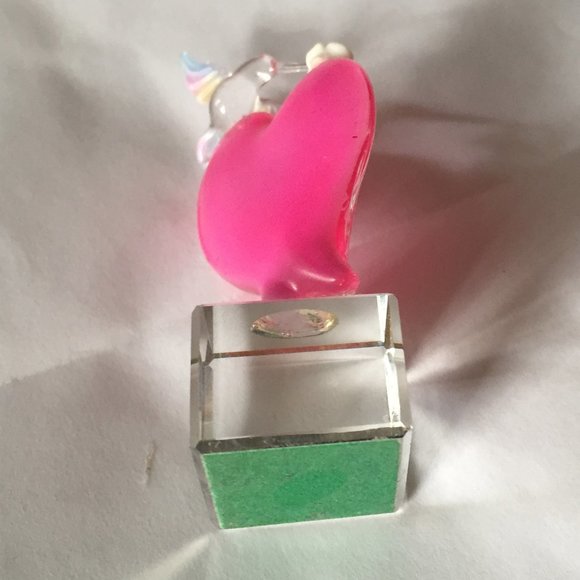 ⭕5 /$17 - "I Love You" ❤️ Pink Heart Crystal & 🌈 Hummingbird + Flowers - Picture 4 of 6
